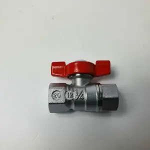 Boiler Drain Valve, 1/4in, Red