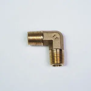 Elbow Nipple 1/4" PT male, Brass (00-70796)