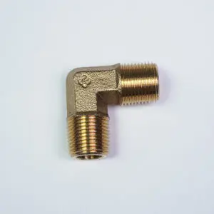 Elbow Nipple 3/8" PT male, Brass (00-70797)