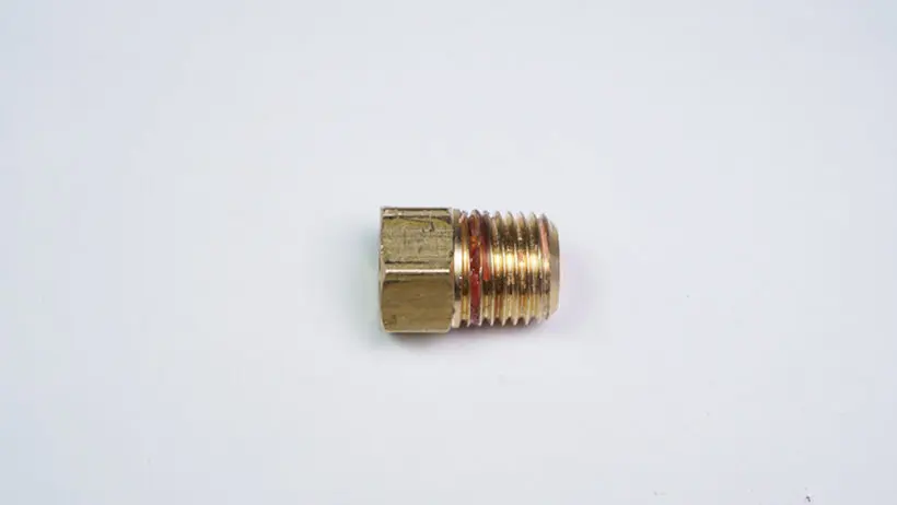 Ring Nipple 1/4" PT male to M8, Brass (00-70839)