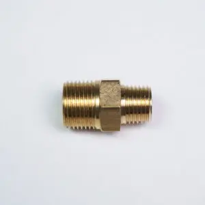 Nipple 3/8" PF male to 1/4" PF male, Brass (00-70840)