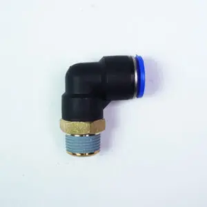 3/8" PT male to 12mm Tubing Quick-Connect (One-Touch) Elbow Nipple (00-71254)