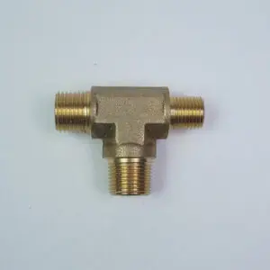 Tee-Nipple M16 to 3/8" PT male to 1/4" PT male