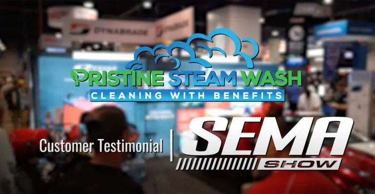 Optima steamer customer testimonial from Pristine Steam Wash at SEMA Show