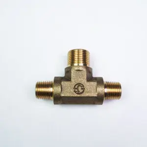 Tee Nipple PT1/4M - PF3/8M - PT1/4M [brass]