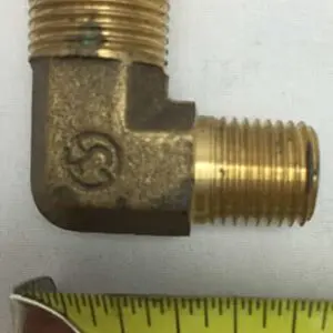 Elbow Nipple PT1/4M-PF1/4M [brass]
