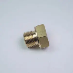 Tank Drain Plug for XEm/XDm, PF3/8 in [brass] - PLUG ONLY.
