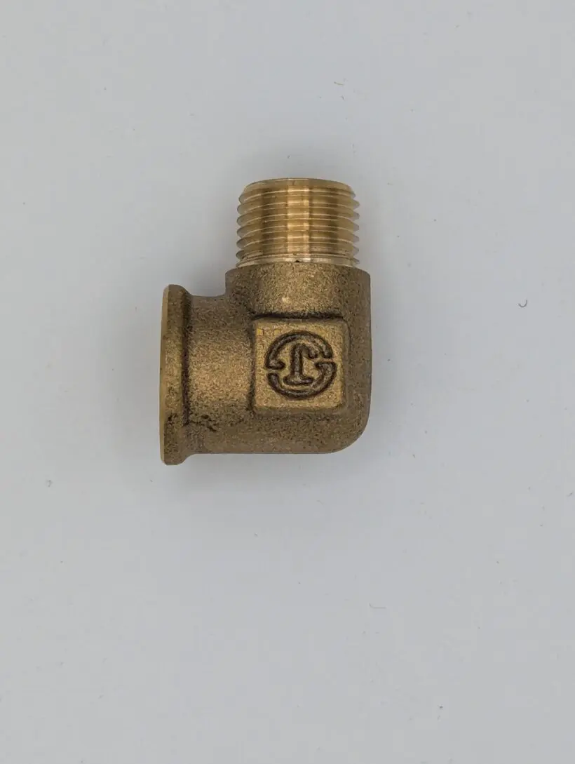 Bite connector elbow 10xPT3/8F [brass]