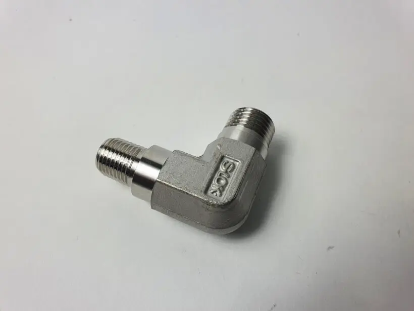 Bite connector long elbow 10x1/4 [SUS]