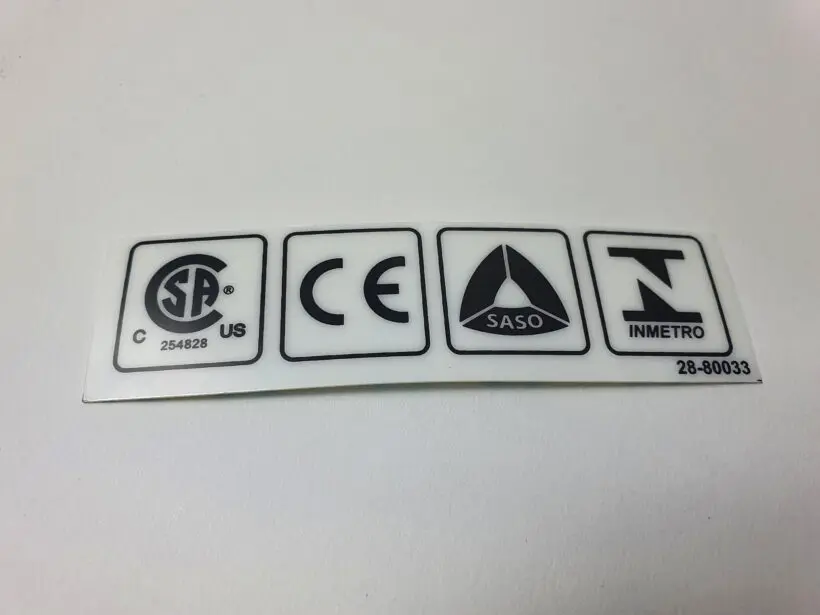 28-80033 Certification Logo, DMF