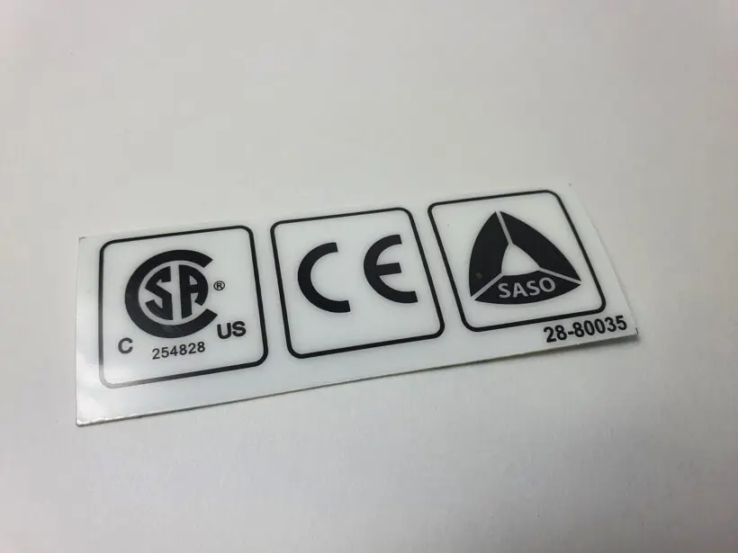 28-80035 Certification Logo, XD
