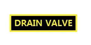 28-80056 Drain valve sticker