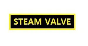 28-80058 Steam Valve Sticker