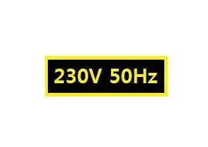 230V 50Hz sticker