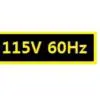 115V 60Hz sticker