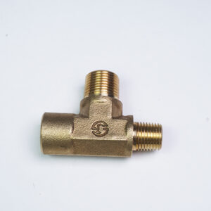 Tee-Nipple 1/4" PT female to 3/8" PT male to 1/4" PT male (00-71362)