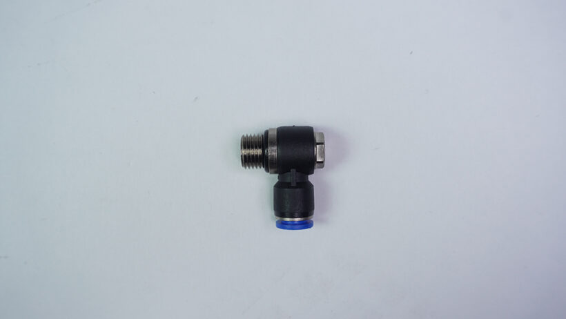 1/4" PT male to 8mm Tubing Quick-Connect (One-Touch) Elbow Fitting