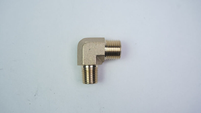 Bite Connector Elbow 10x1/4" male, Brass