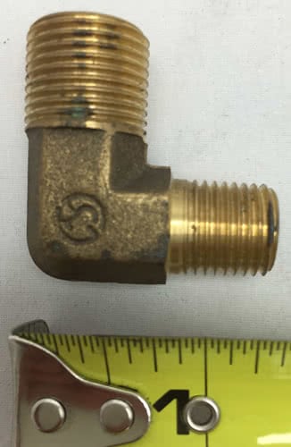 Elbow Nipple PT1/4M-PF1/4M [brass]