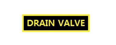 28-80056 Drain valve sticker