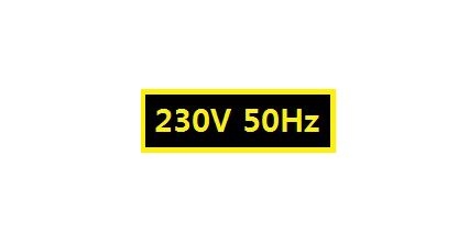 28-80059 230V 50Hz sticker